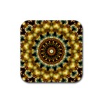 Pattern Abstract Background Art Rubber Coaster (Square) 