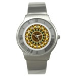 Pattern Abstract Background Art Stainless Steel Watch