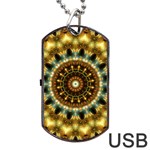 Pattern Abstract Background Art Dog Tag USB Flash (Two Sides)