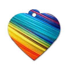 Rainbow Dog Tag Heart (two Sides) by NSGLOBALDESIGNS2