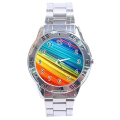 Rainbow Stainless Steel Analogue Watch by NSGLOBALDESIGNS2