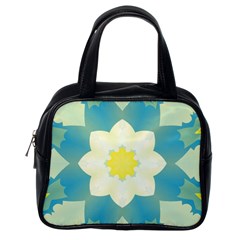 Pattern Flower Abstract Pastel Classic Handbag (one Side) by Simbadda