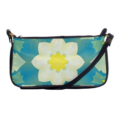 Pattern Flower Abstract Pastel Shoulder Clutch Bag by Simbadda
