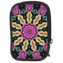 Abstract Art Abstract Background Compact Camera Leather Case by Simbadda