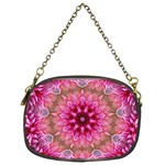 Flower Mandala Art Pink Abstract Chain Purse (Two Sides) Front