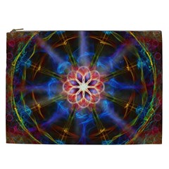Mandala Pattern Kaleidoscope Cosmetic Bag (xxl) by Simbadda