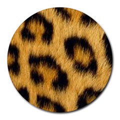 Leopard Print Round Mousepads by NSGLOBALDESIGNS2