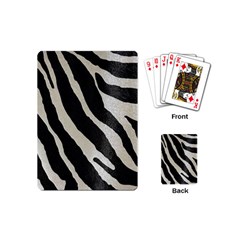 Zebra Print Playing Cards (mini) by NSGLOBALDESIGNS2
