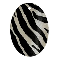 Zebra Print Ornament (oval) by NSGLOBALDESIGNS2