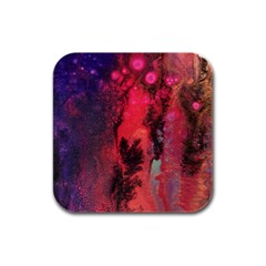 Desert Dreaming Rubber Square Coaster (4 Pack)  by ArtByAng