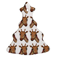 Giraffe Christmas Tree Ornament (two Sides) by ArtByAng