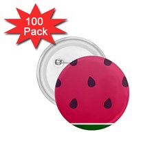 Watermelon Fruit Summer Red Fresh 1 75  Buttons (100 Pack)  by Nexatart