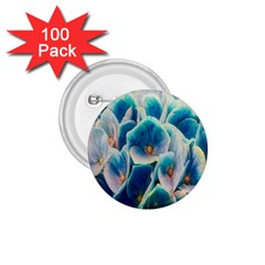 Hydrangeas Blossom Bloom Blue 1 75  Buttons (100 Pack)  by Nexatart