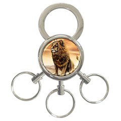 Golden Lion 3-ring Key Chains