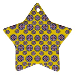 Sunshine And Floral In Mind For Decorative Delight Ornament (star) by pepitasart