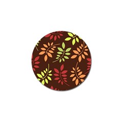 Leaves Foliage Pattern Design Golf Ball Marker (4 Pack) by Sapixe