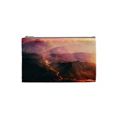 Volcanoes Magma Lava Mountains Cosmetic Bag (small) by Sapixe