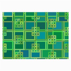 Green Abstract Geometric Large Glasses Cloth (2-side)