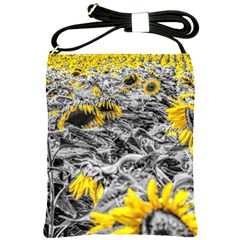 Sunflower Field Girasol Sunflower Shoulder Sling Bag by Sapixe