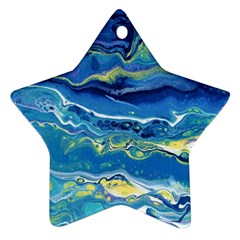 Sunlit Waters Ornament (star) by lwdstudio