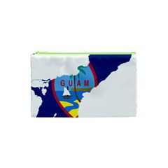 Flag Map Of Guam Cosmetic Bag (xs) by abbeyz71