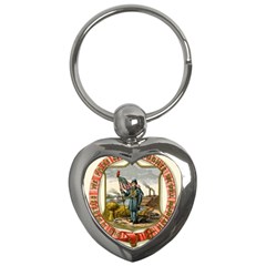 Historical Coat Of Arms Of Iowa Key Chains (heart)  by abbeyz71