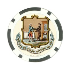 Historical Coat Of Arms Of Kentucky Poker Chip Card Guard by abbeyz71