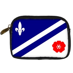 Franco-albertan Flag Digital Camera Leather Case by abbeyz71