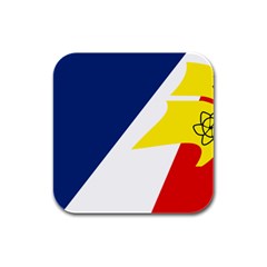 Franco Terreneuviens Flag Rubber Square Coaster (4 Pack)  by abbeyz71
