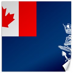 Canadian Naval Auxiliary Jack Canvas 12  X 12  by abbeyz71