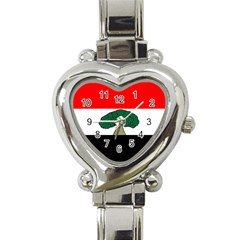 Flag Of Oromia Region Heart Italian Charm Watch by abbeyz71