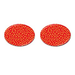 Pattern Stars Multi Color Cufflinks (oval) by Sapixe