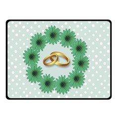 Rings Heart Love Wedding Before Double Sided Fleece Blanket (small) 