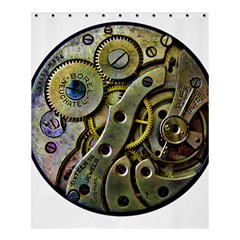  Clock Steampunk Gear  Shower Curtain 60  X 72  (medium)  by burpdesignsA