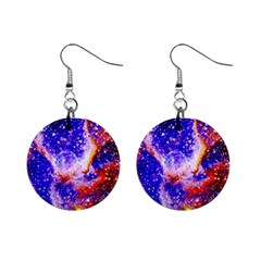 Galaxy Nebula Stars Space Universe Mini Button Earrings