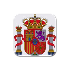 Coat Of Arms Of Spain Rubber Square Coaster (4 Pack)  by abbeyz71