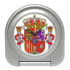 Coat Of Arms Of Spain Travel Alarm Clock by abbeyz71