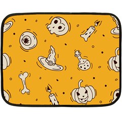 Funny Halloween Party Pattern Double Sided Fleece Blanket (mini)  by HalloweenParty