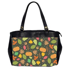 Thanksgiving Pattern Oversize Office Handbag (2 Sides) by Valentinaart