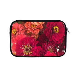 Peach And Pink Zinnias Apple Macbook Pro 13  Zipper Case by bloomingvinedesign