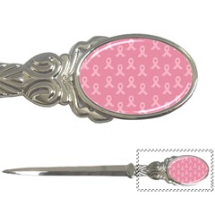 Pink Ribbon - Breast Cancer Awareness Month Letter Opener by Valentinaart