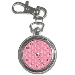 Pink Ribbon - Breast Cancer Awareness Month Key Chain Watches by Valentinaart