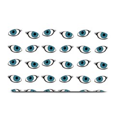 Blue Eyes Pattern Plate Mats by Valentinaart