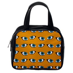 Blue Eyes Pattern Classic Handbag (one Side) by Valentinaart