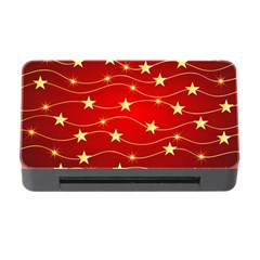 Stars Background Christmas Decoration Memory Card Reader With Cf by Sapixe