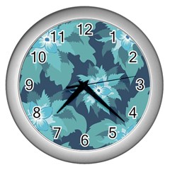 Graphic Design Wallpaper Abstract Wall Clock (silver) by Sapixe