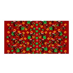 Christmas Time With Santas Helpers Satin Wrap by pepitasart