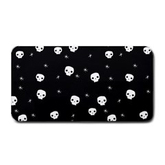 Pattern Skull Stars Halloween Gothic On Black Background Medium Bar Mats by genx