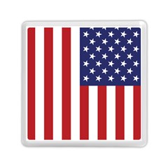 Us Flag Stars And Stripes Maga Memory Card Reader (square) by snek