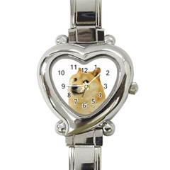 Doggo Doge Meme Heart Italian Charm Watch by snek